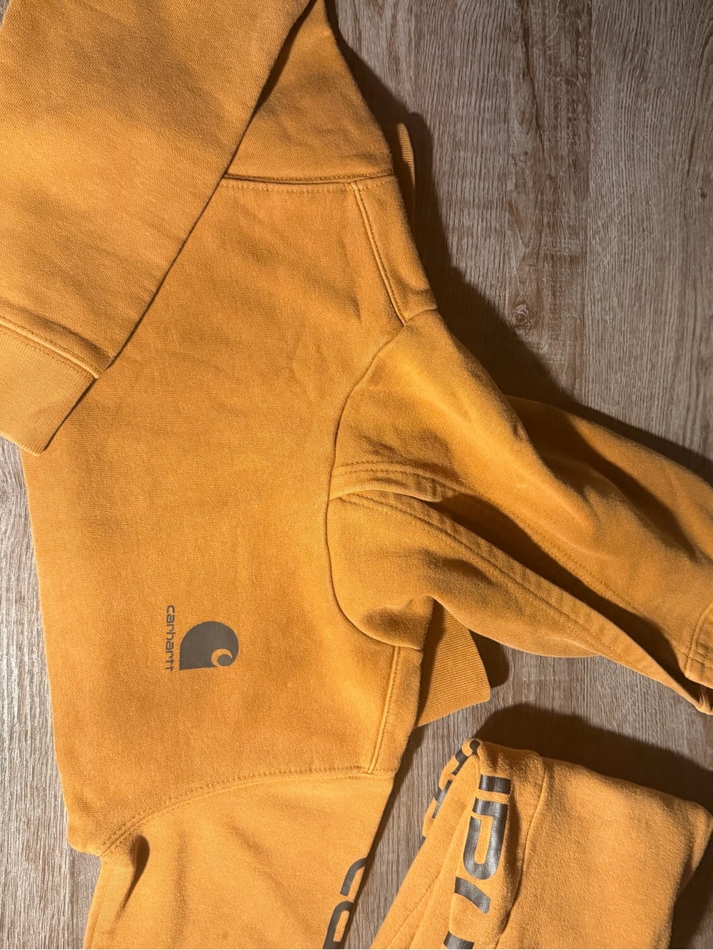 Carhartt Kids Mustard Brown/Yellow Sweat Set